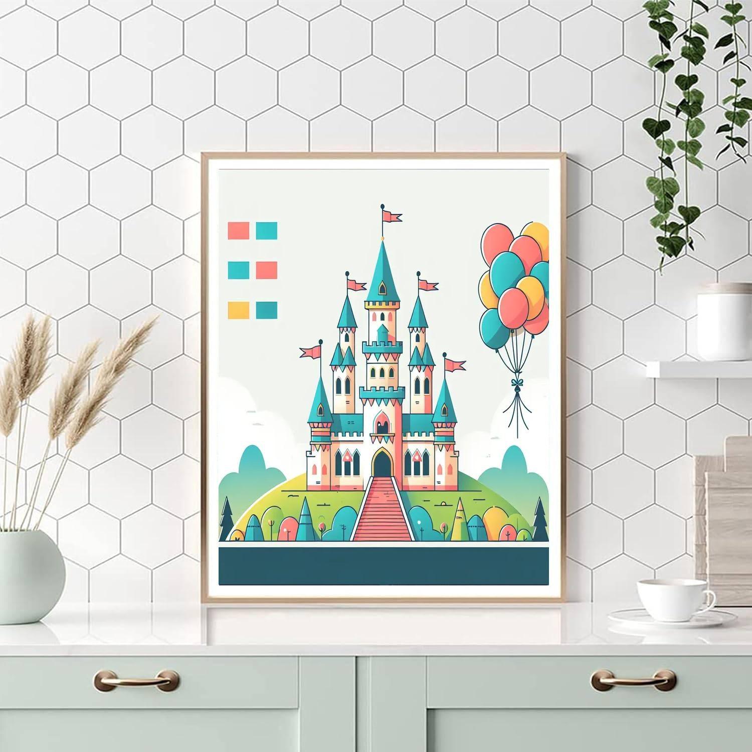 Enchanted Castle Celebration Numbered Painting Kits