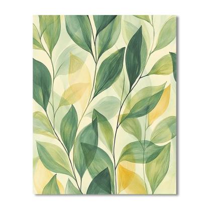 Nandalal Bose Inspired Mystical Flora  Painting Number Kit