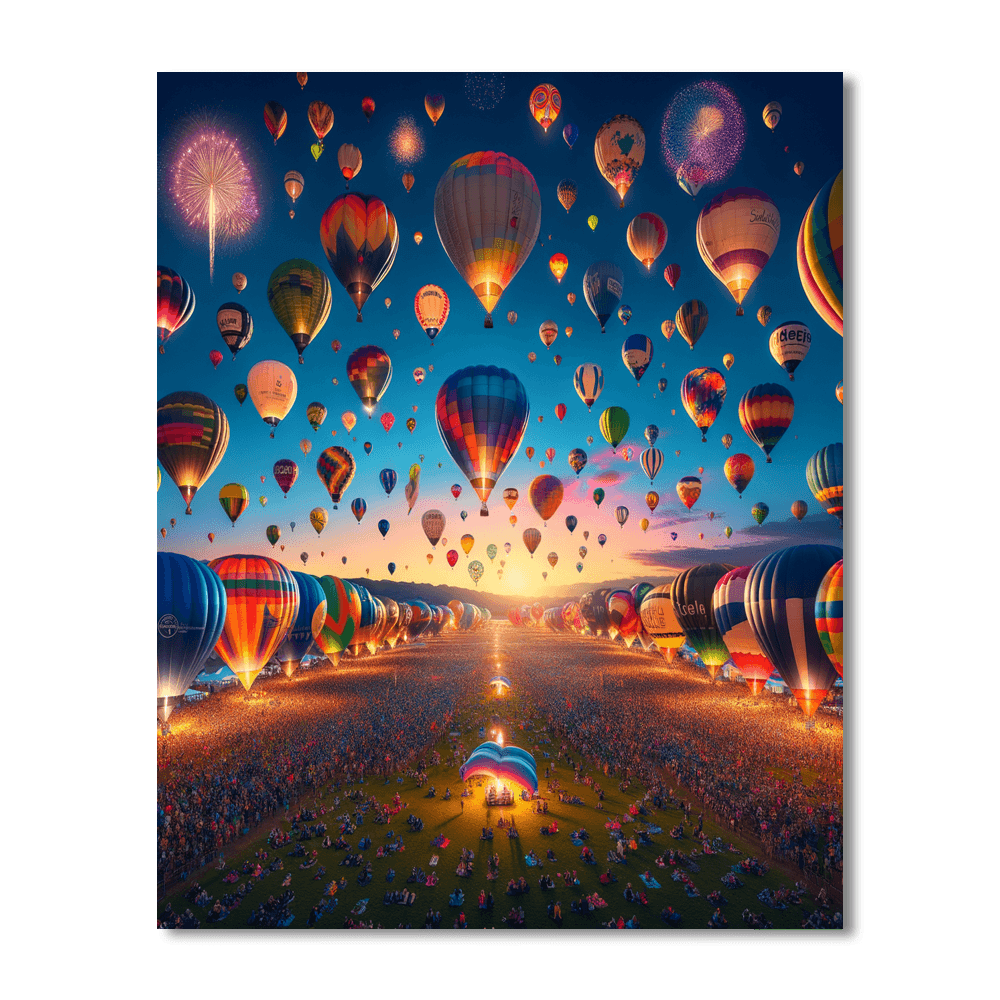 Balloon Fiesta - Usa Number Painting