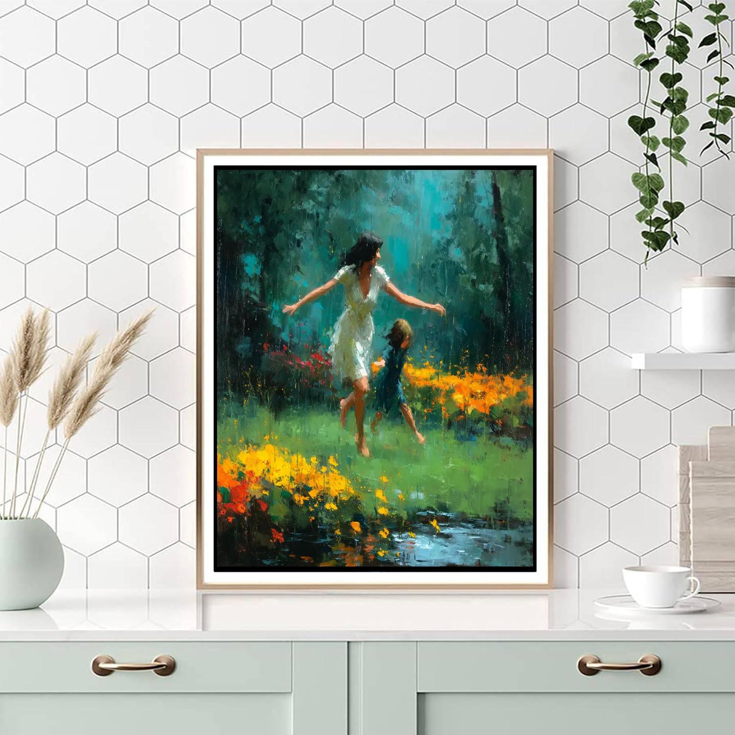 Gentle Rain Of A Mother's Love Paint By Number