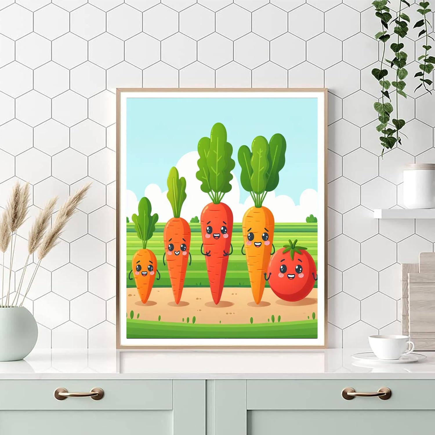 Veggie Village Paint By Numbers Kits