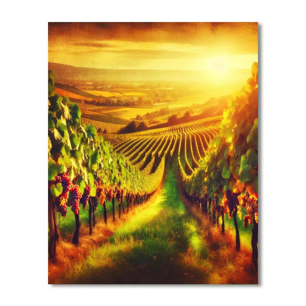 Sun-kissed Vineyard Retreat Paint By Numbers