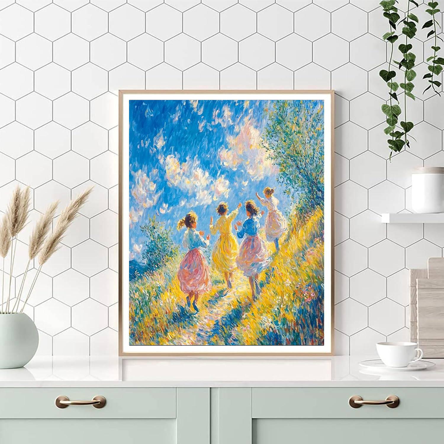 Pierre-Auguste Renoir Inspired Friendship Bonds  Paint By Color