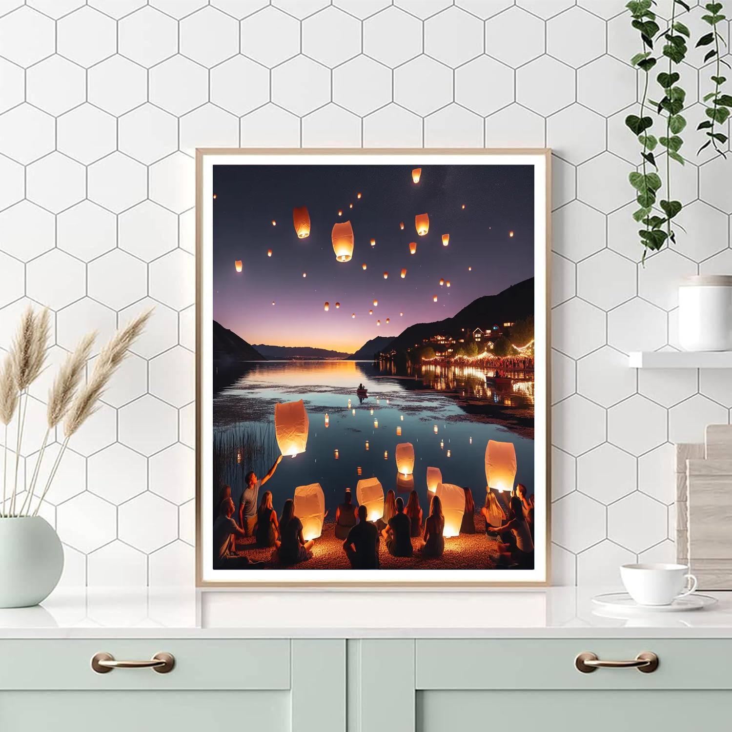 Floating Lantern Festival - Utah Paint By Numbers