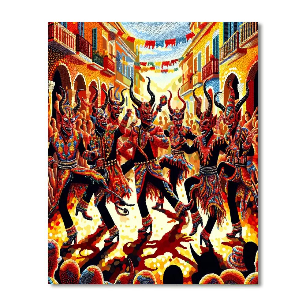 Diablos Danzantes - San Francisco De Yare Paint By Numbers Art