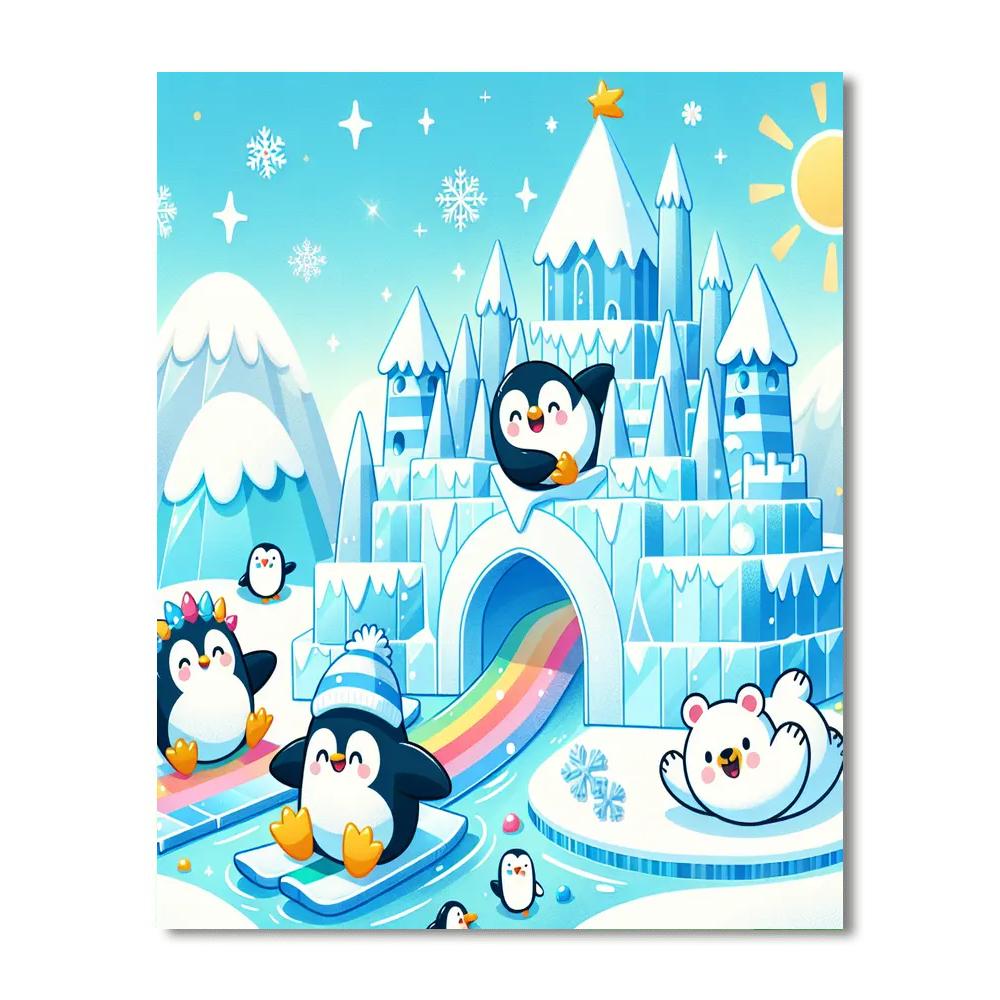 Ice Kingdom Exploration DIY Paint By Numbers