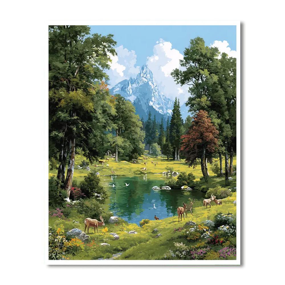 Together In Nature's Arms DIY Paint By Numbers