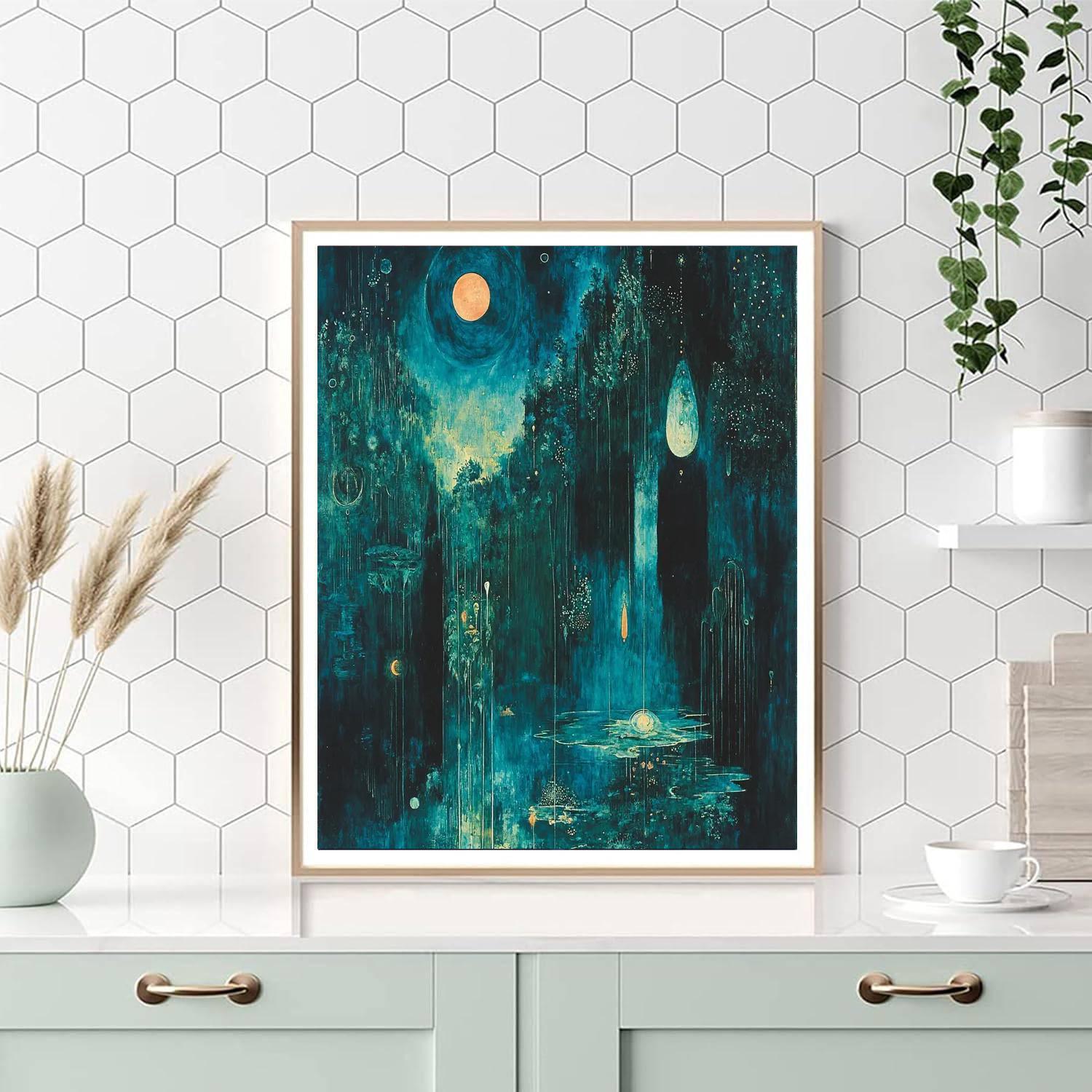 Max Ernst Inspired Celestial Dream Symphony  Painting By Numbers Kit