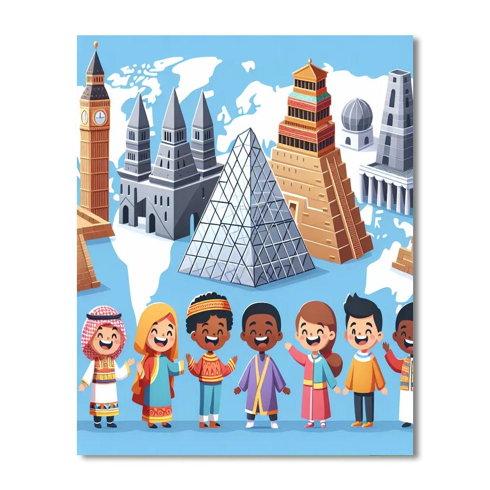 Travel The World Adventures Paint By Numbers Art