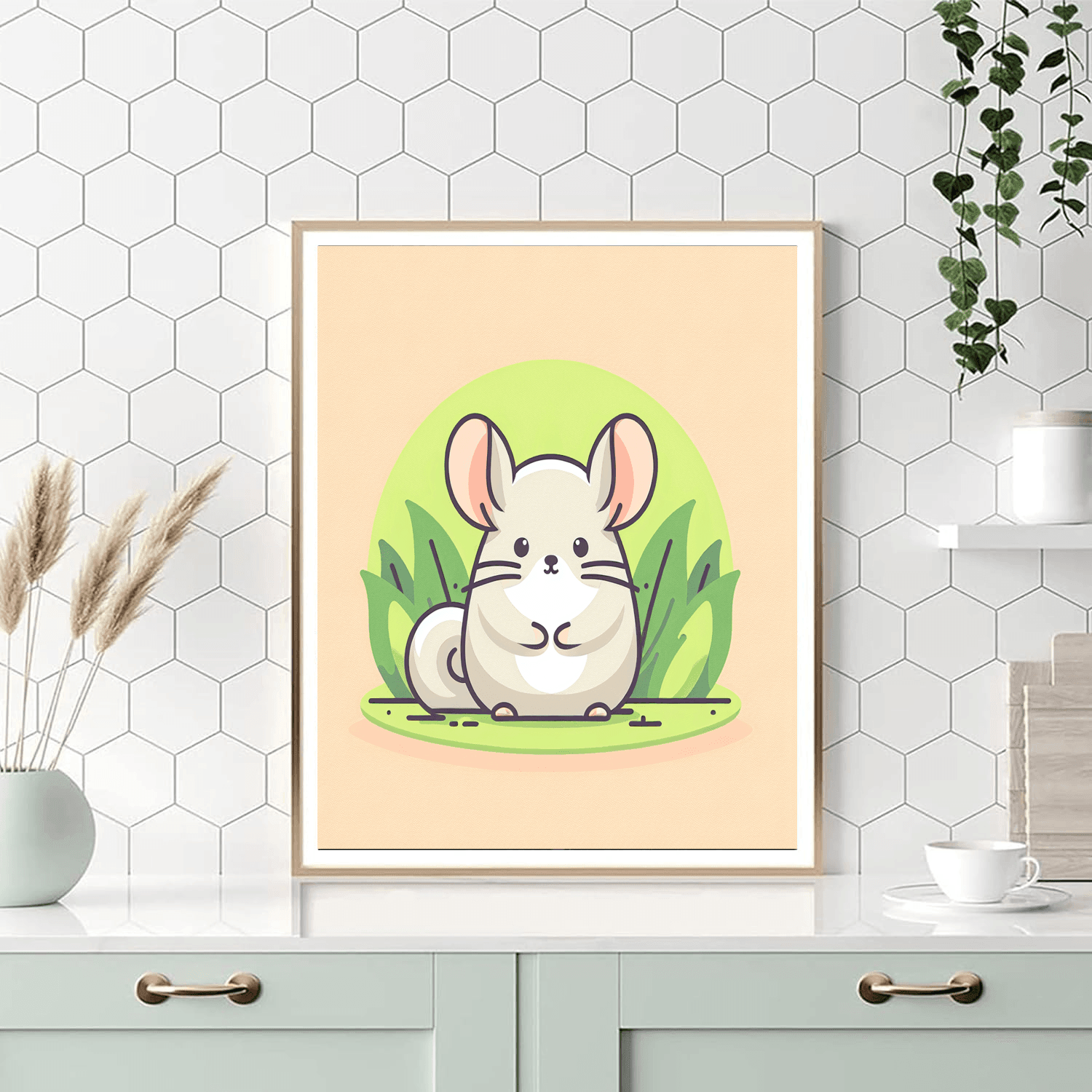Cheery Chinchilla Number Painting