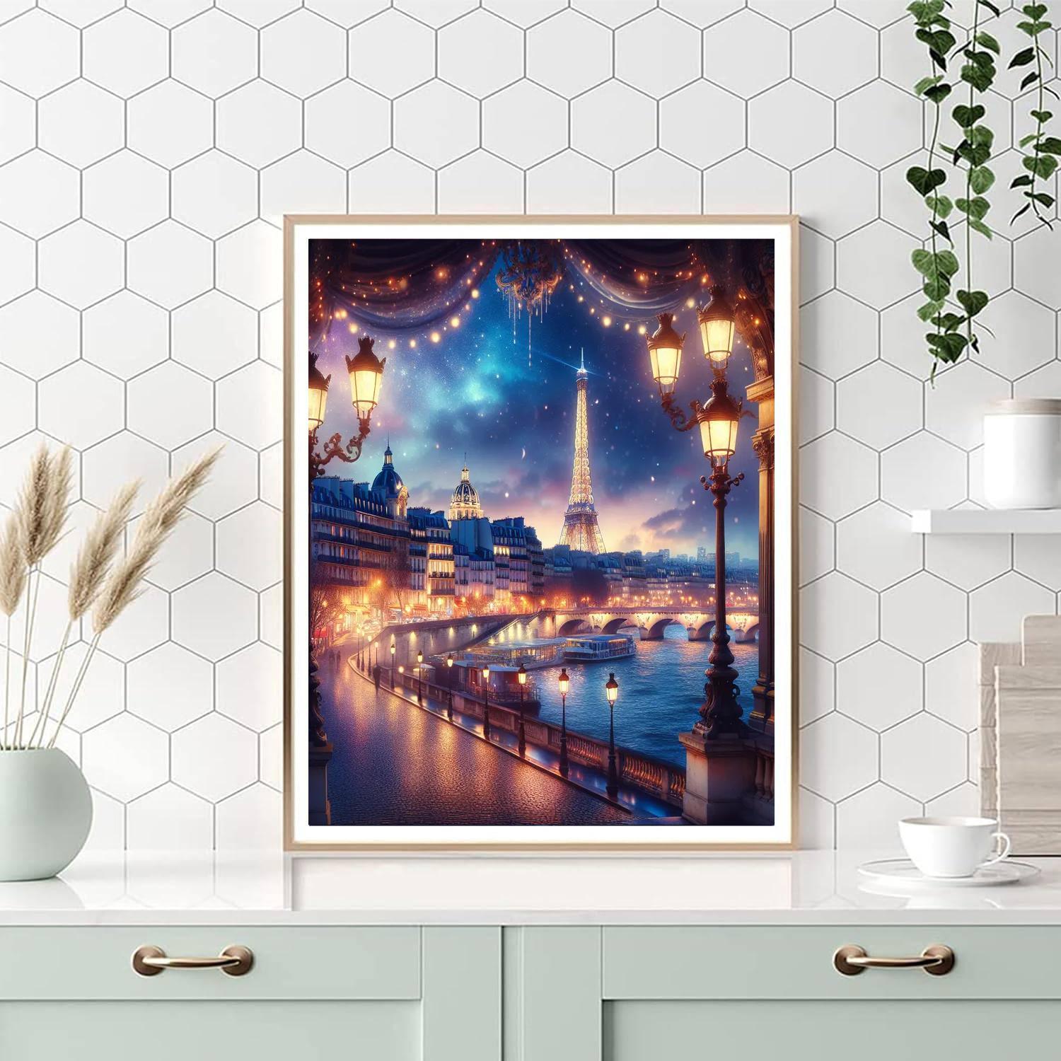 Parisian Evening Elegance Numbered Painting Kits