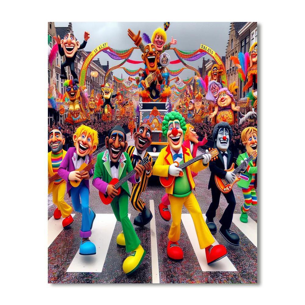 The Carnival Of Aalst - Belgium Paint By Color