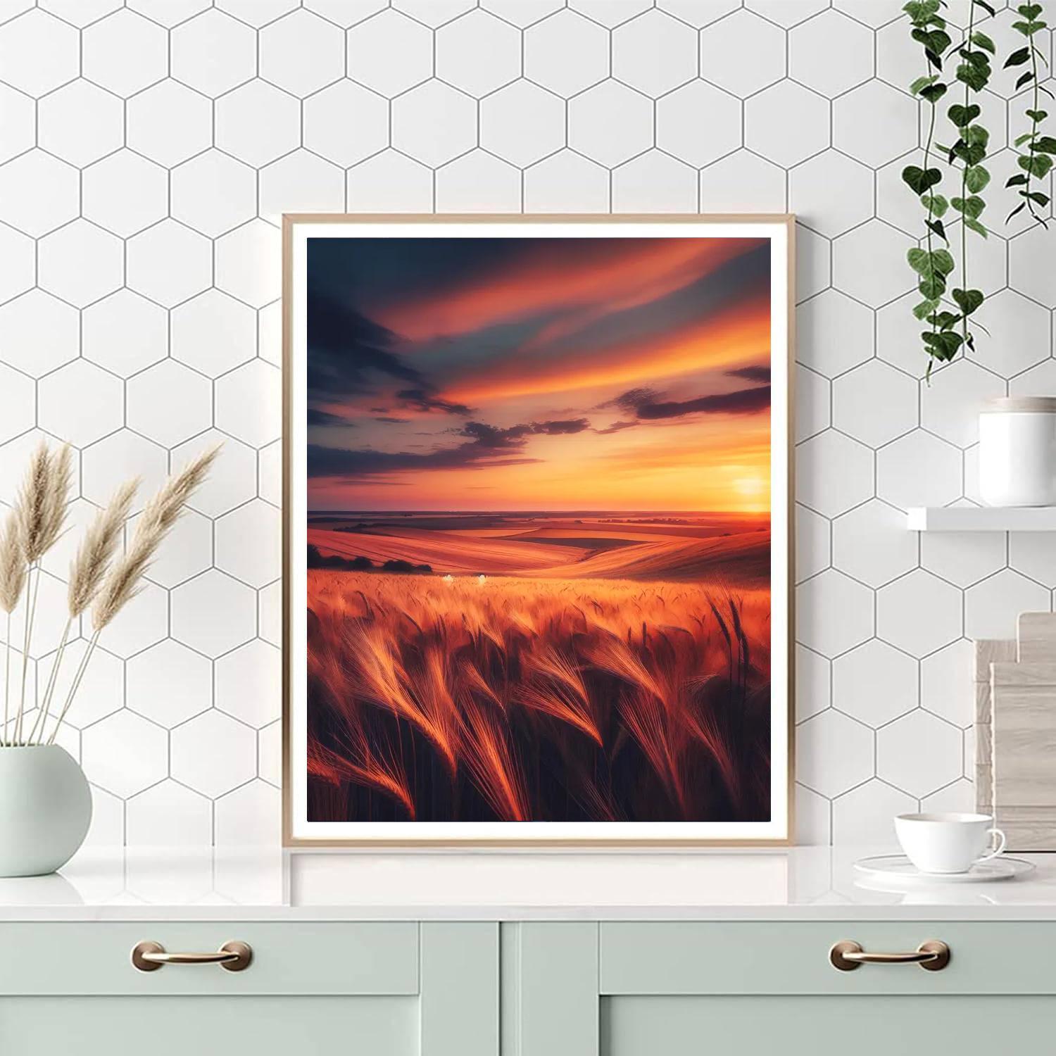 Whispering Wheatfields Paint By Color