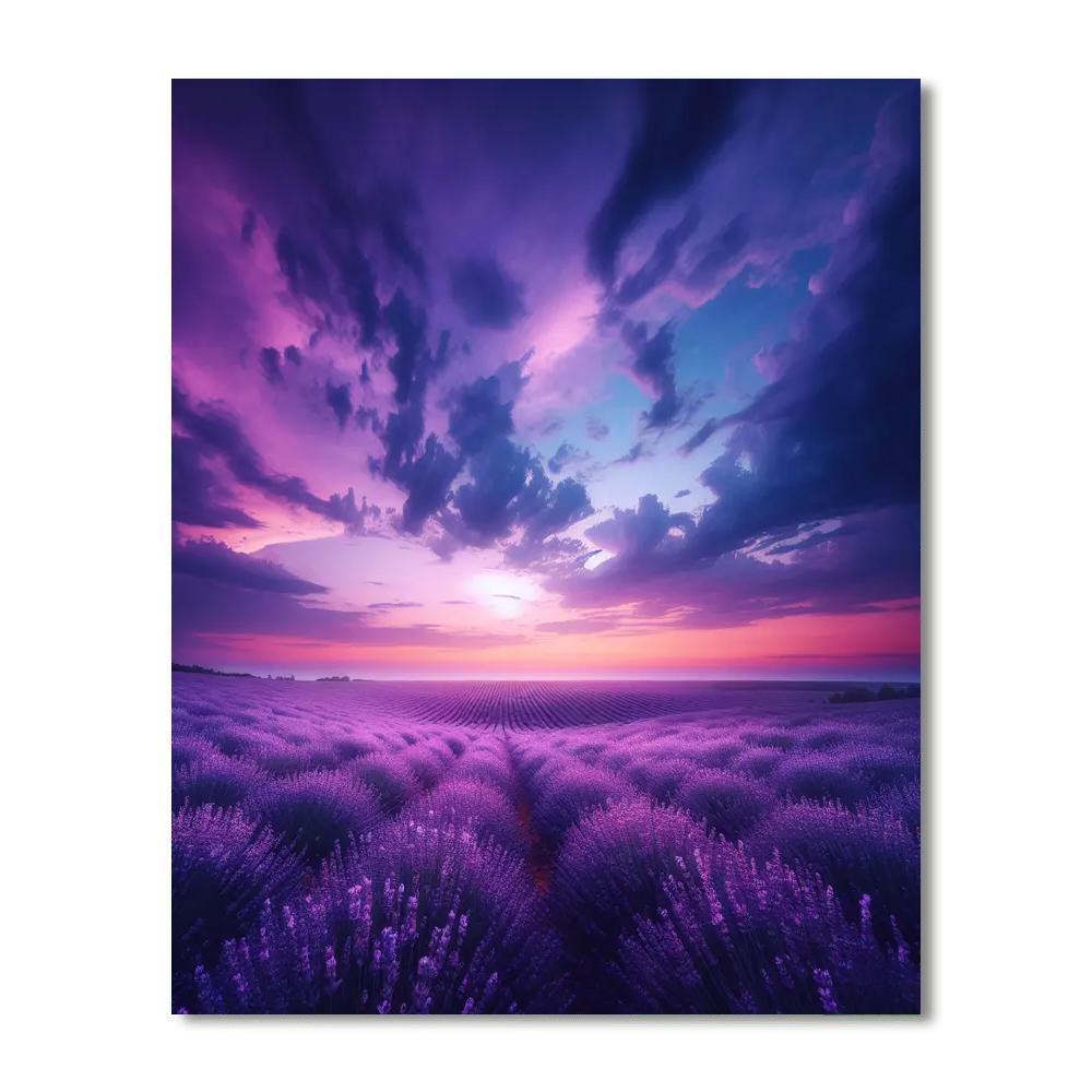 Dreamy Lavender Evening Paint By Number