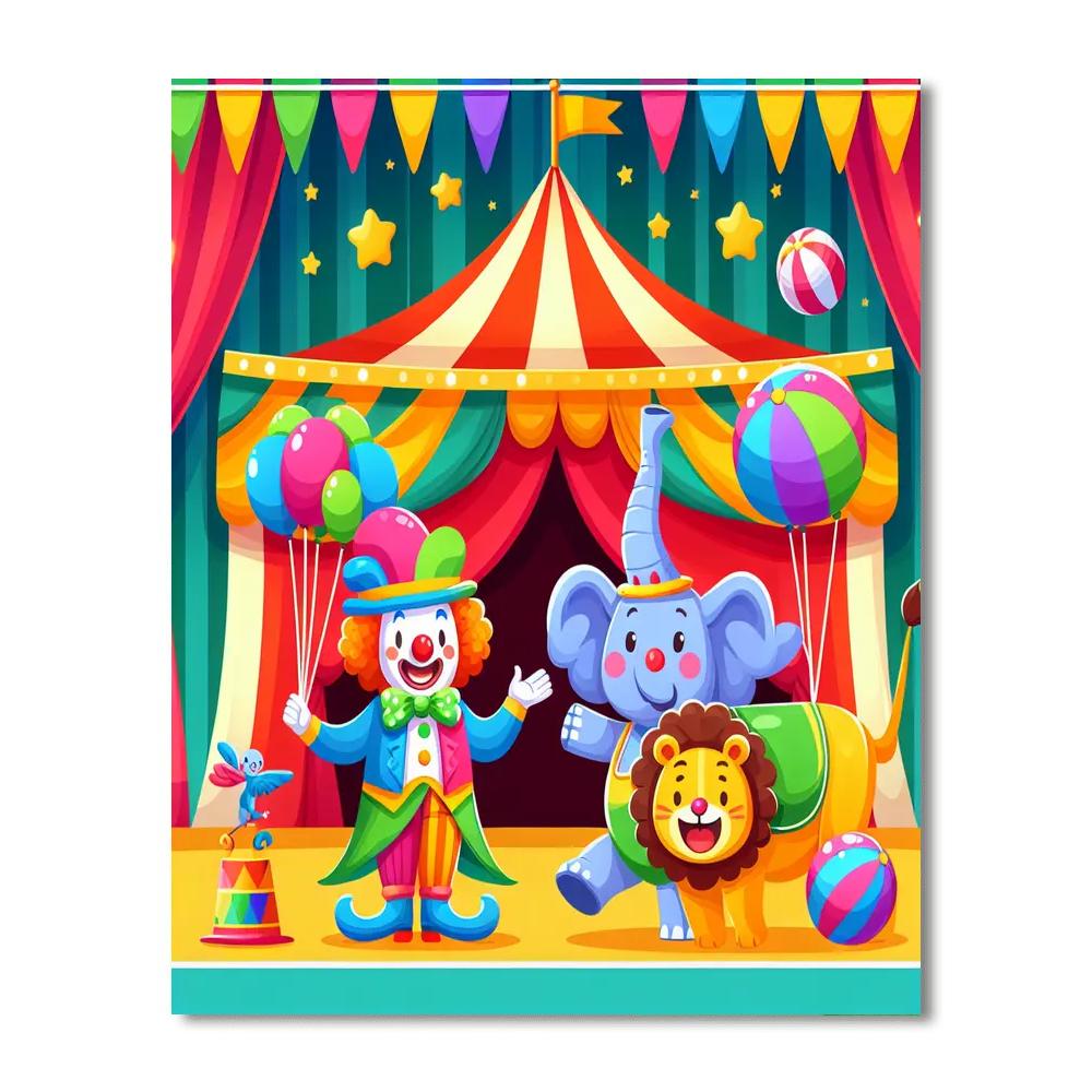 Silly Circus Adventures Paint By Number
