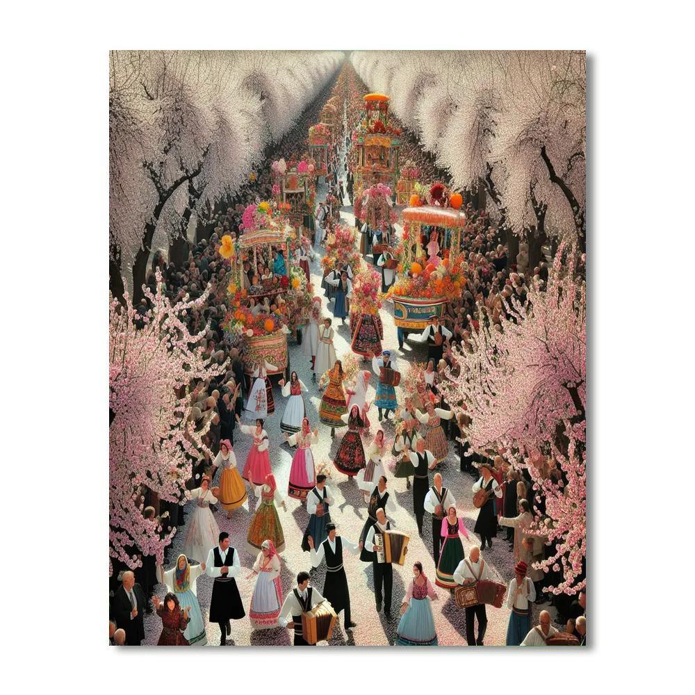 Almond Blossom Festival - Agrigento DIY Paint By Numbers