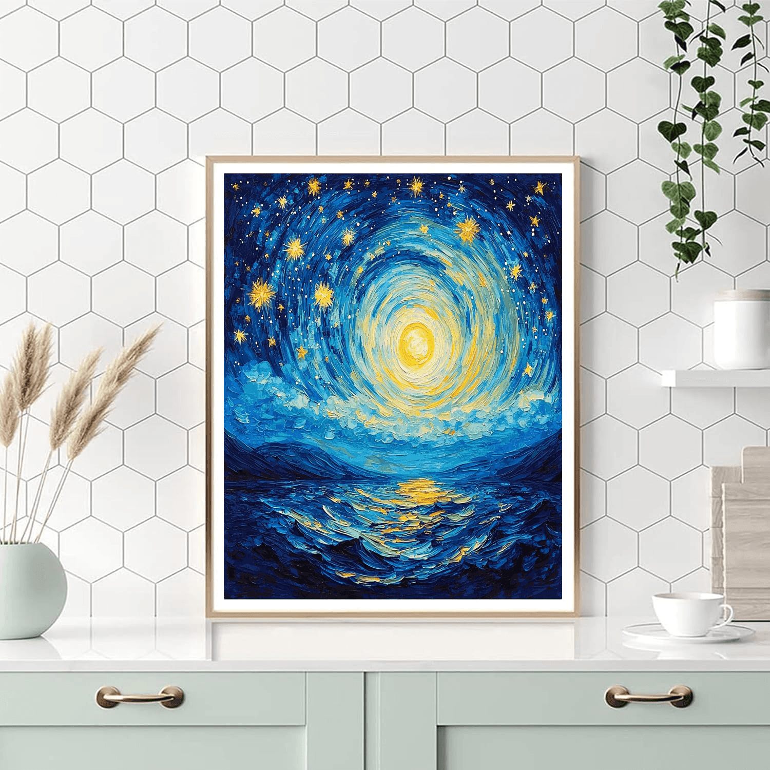 Vincent Van Gogh Inspired Starry Dreams  Painting By Numbers Kit