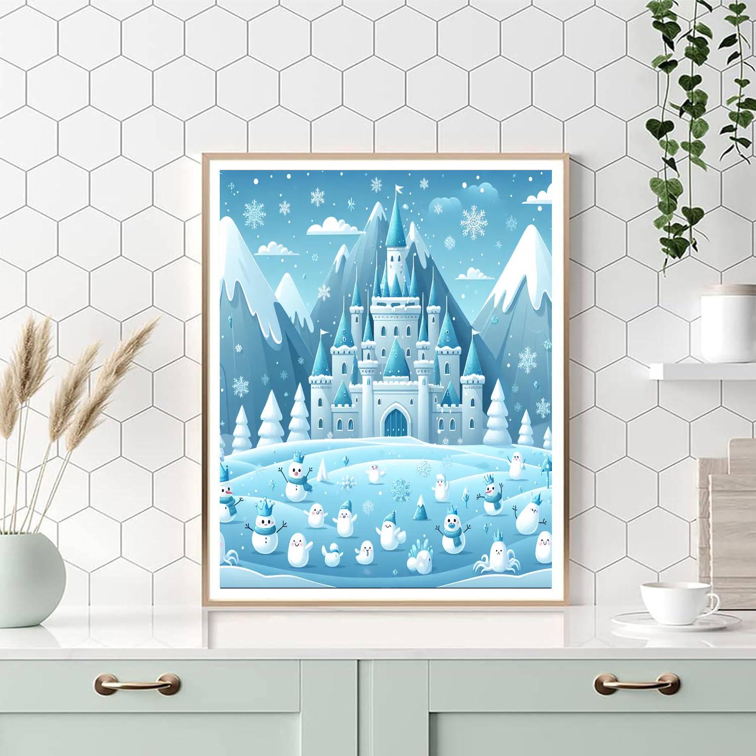 Ice Kingdom Wonders DIY Paint By Numbers