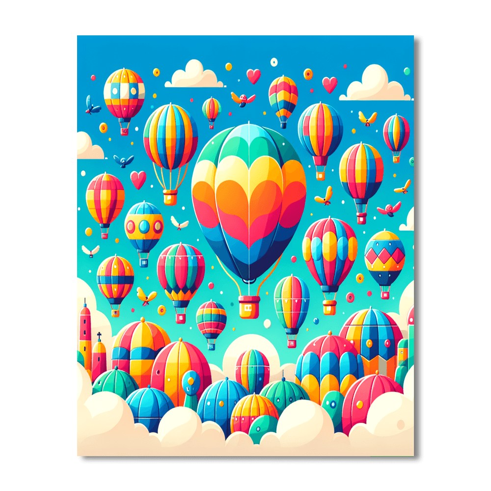 Amazing Balloon Festival Paint By Numbers Kits