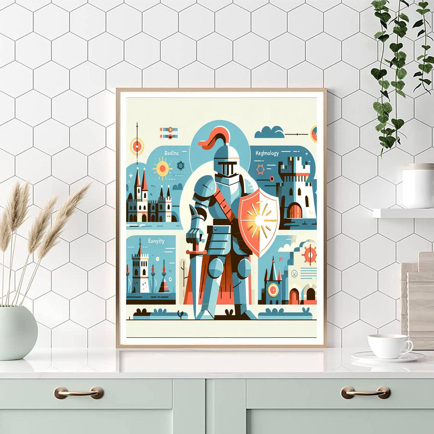 Time-traveling Knights Paint By Numbers Kits