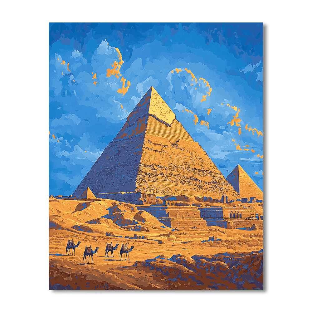 The Giza Pyramids Numbered Painting Kits