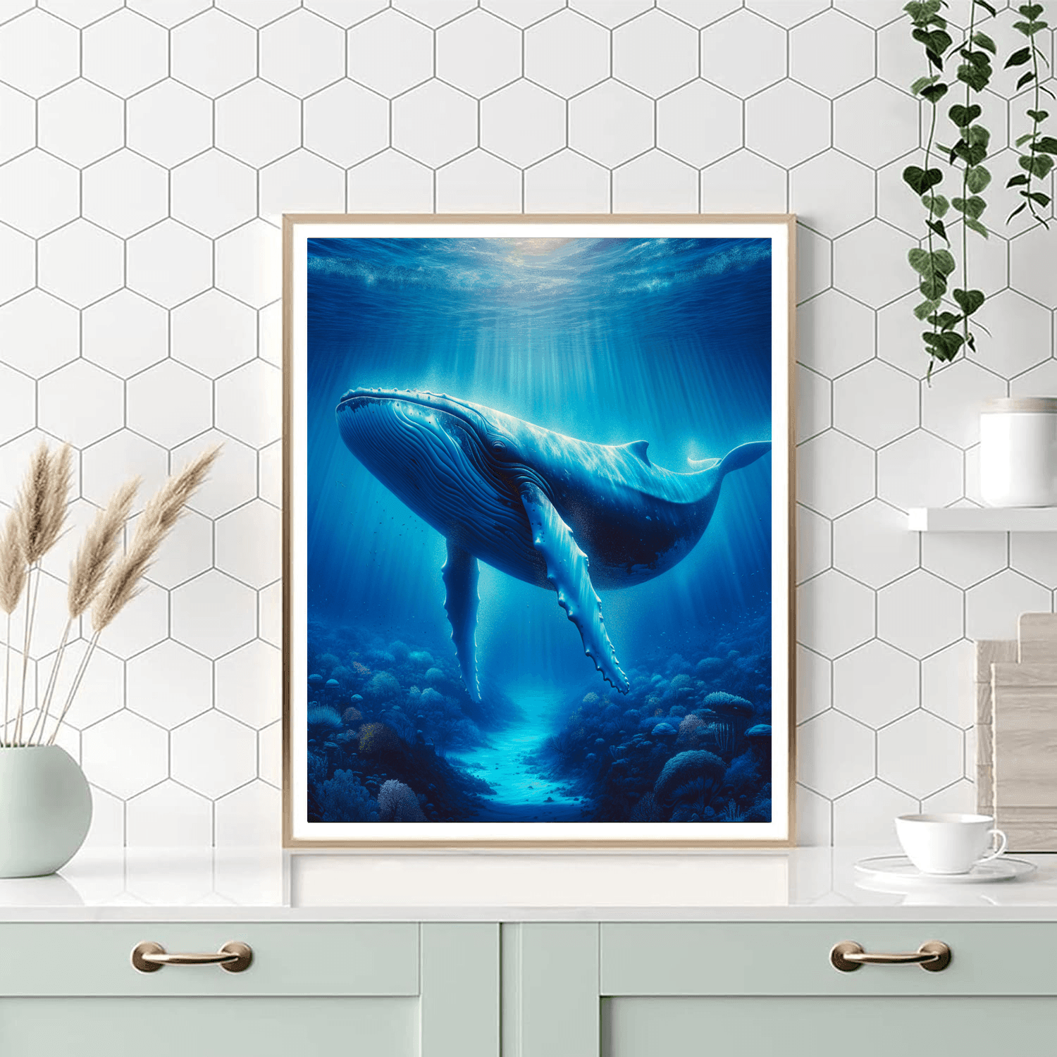 Whale's Ocean Voyage Paint By Number