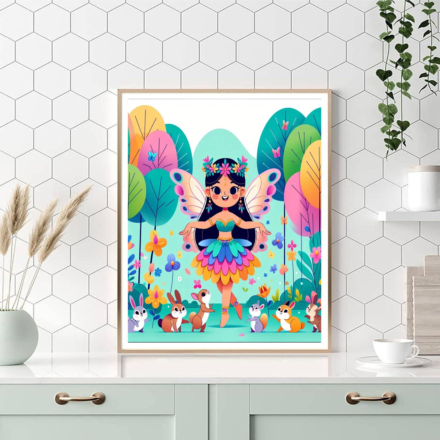 Mystical Forest Fairy Number Painting