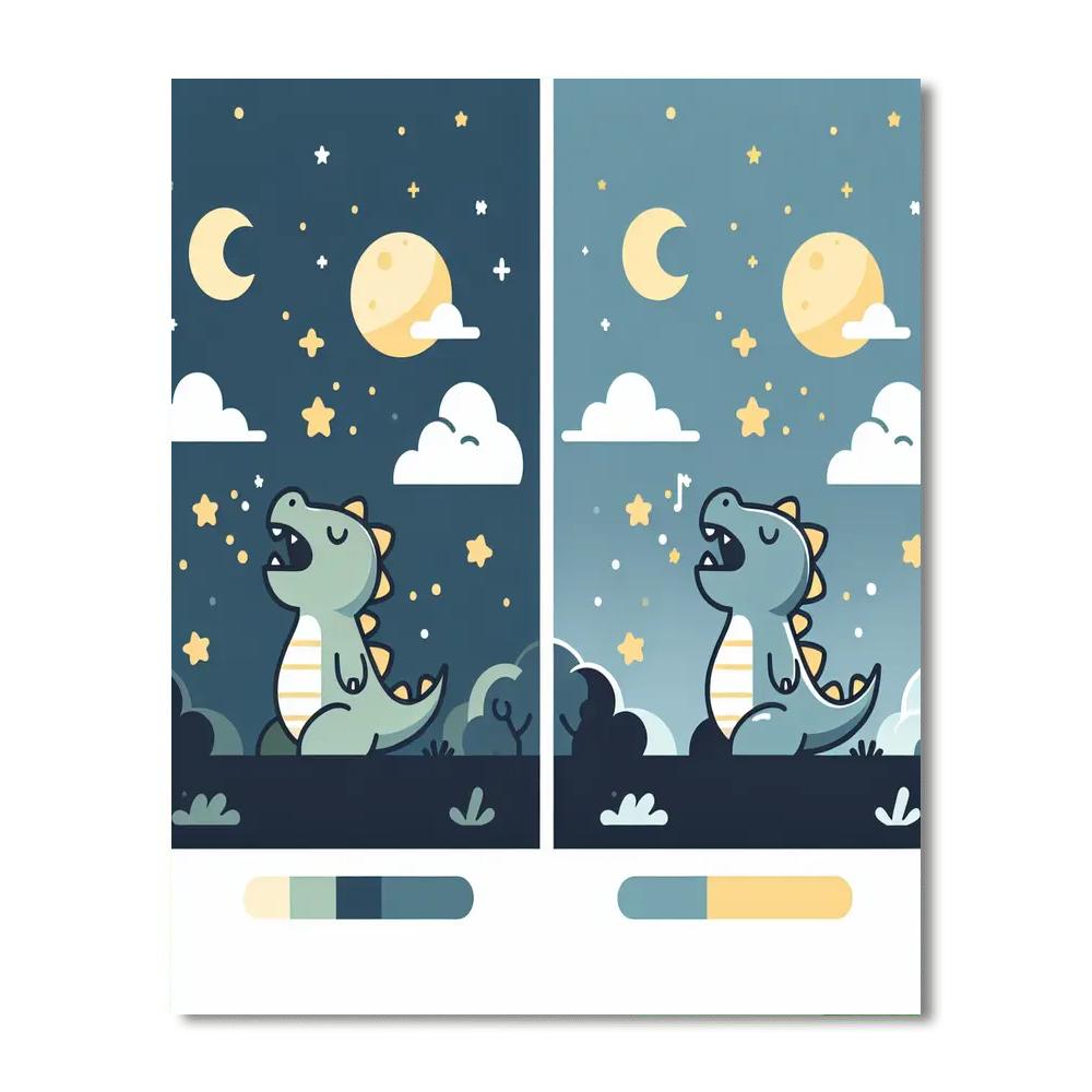 Dreamy Dragon Lullaby Paint By Numbers Art