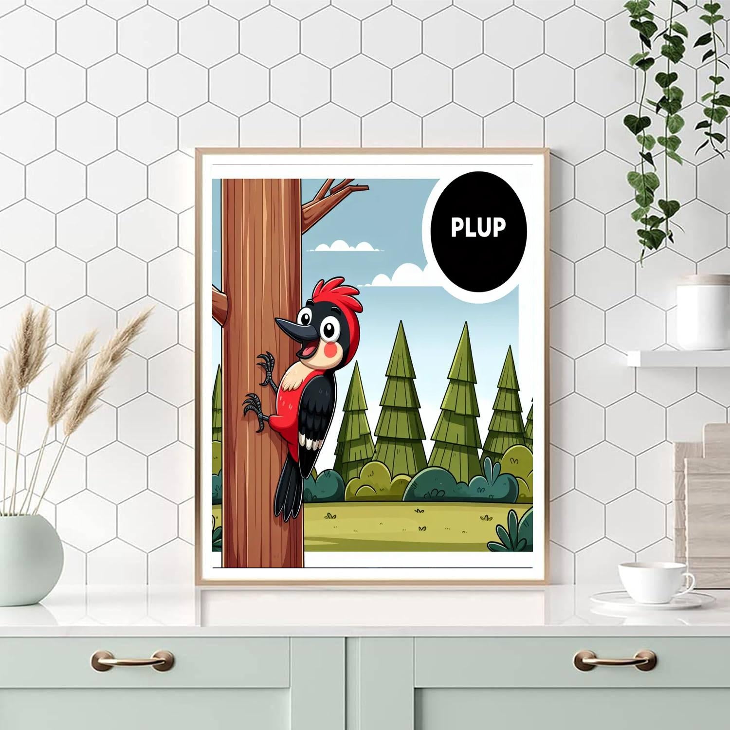 Wondrous Woodpecker Paint By Numbers Art