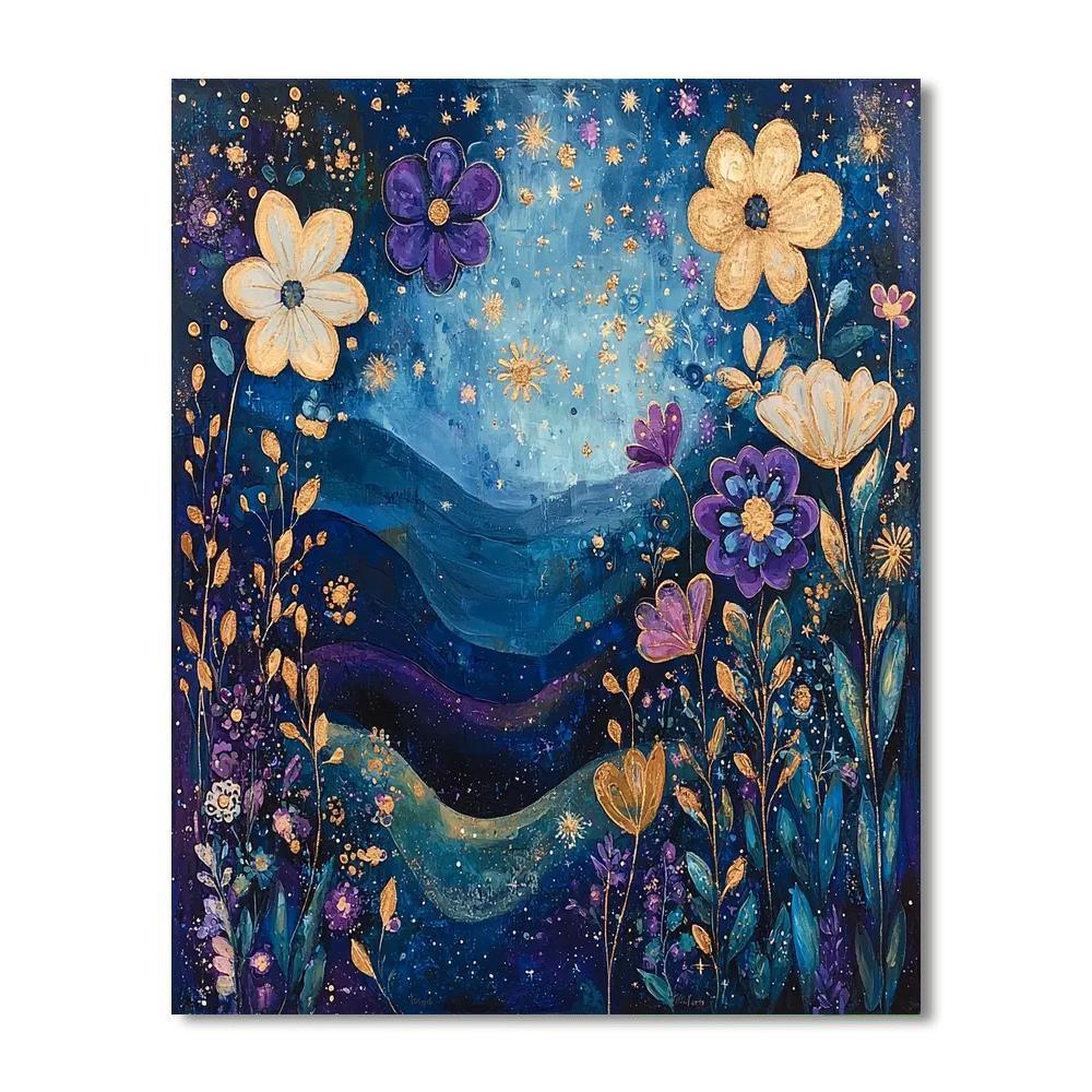 Paul Cézanne Inspired Celestial Blossom Harmony  Paint By Number