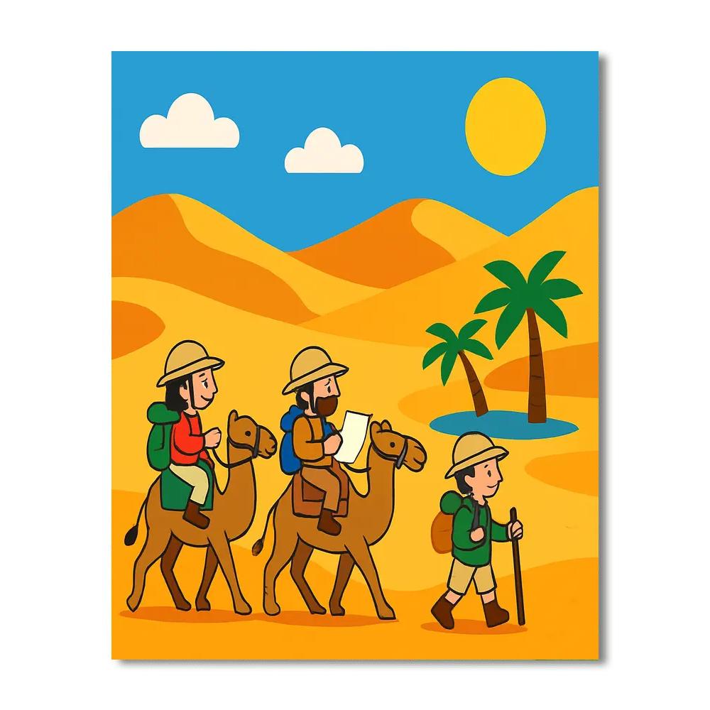 Pioneering Desert Journey Painting By Numbers Kit