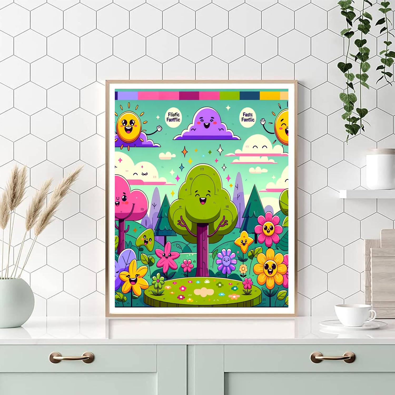 Whimsical World Of Wonders Number Painting