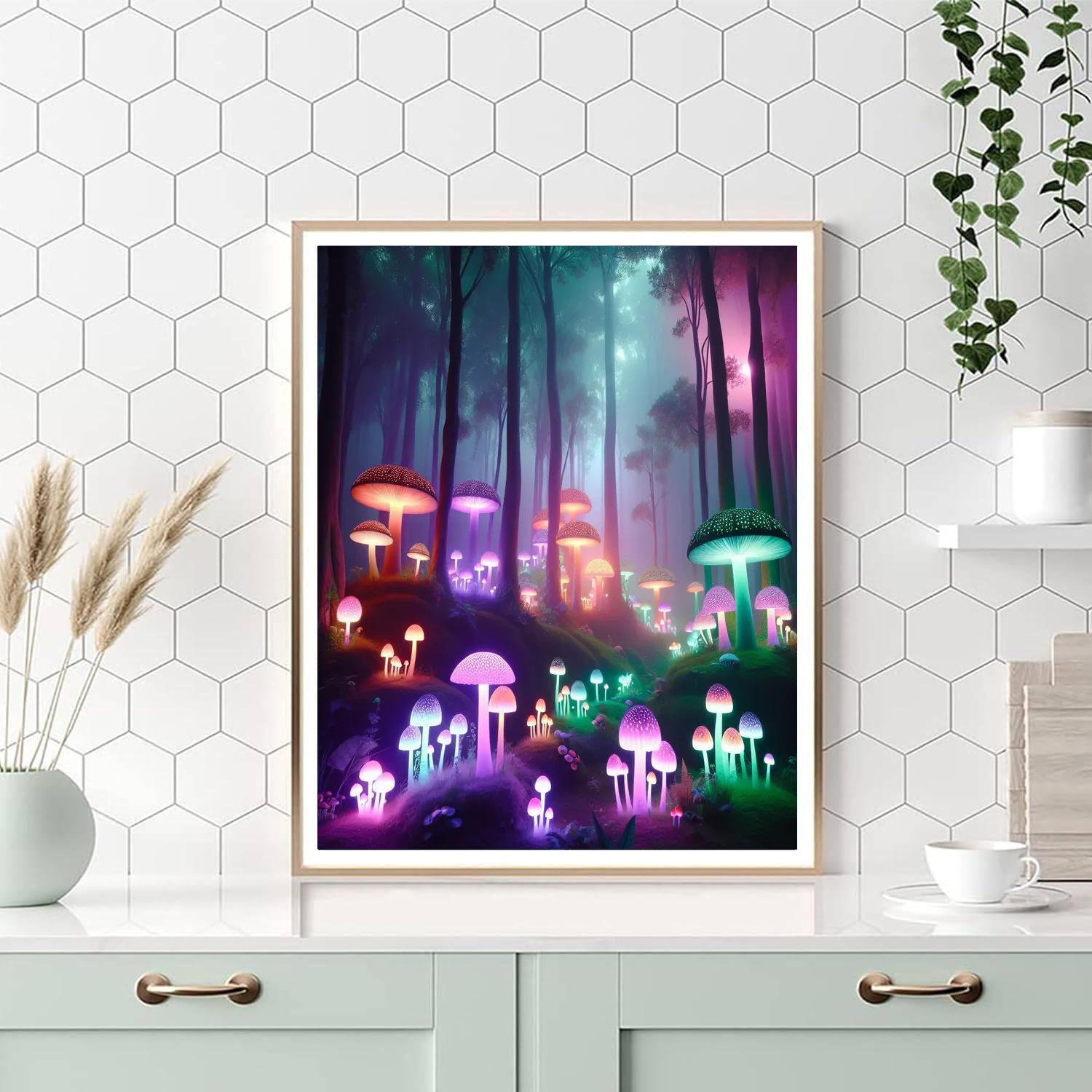 Dreamy Forest Fantasy Number Painting