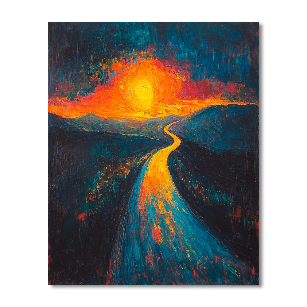 Munch Inspired Daring Dreams  DIY Paint By Numbers
