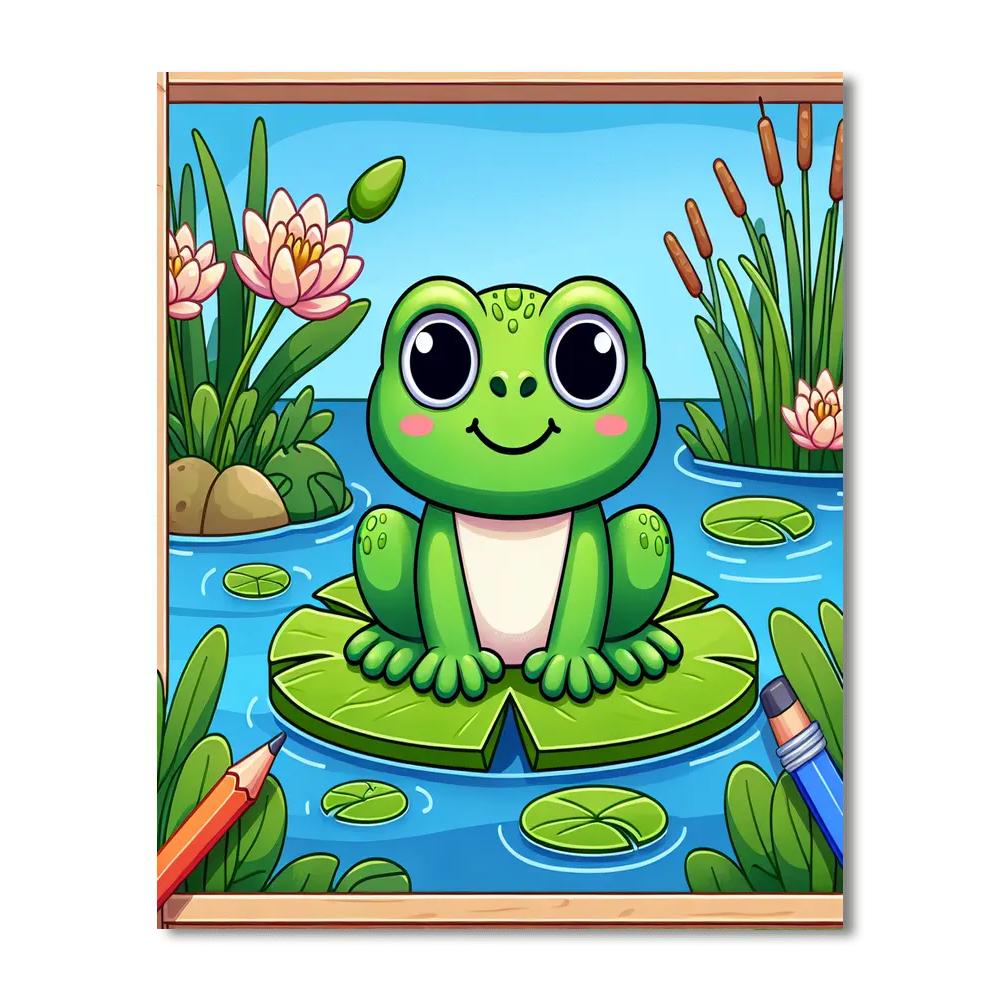 Froggy Adventures Painting By Numbers Kit