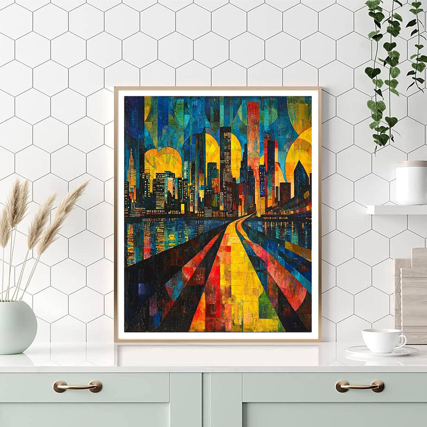 Robert Delaunay Inspired Electric Horizon  Paint By Number