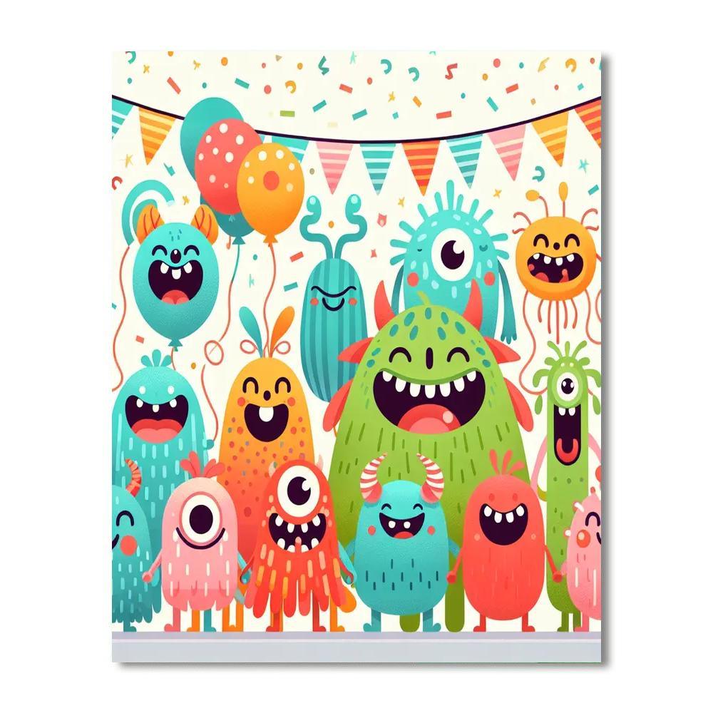Silly Monster Parade Paint By Numbers Kits