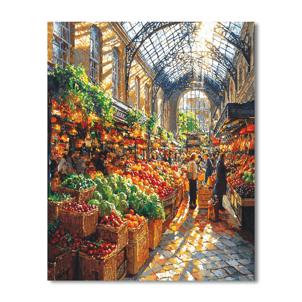 Borough Market - London Numbered Painting Kits