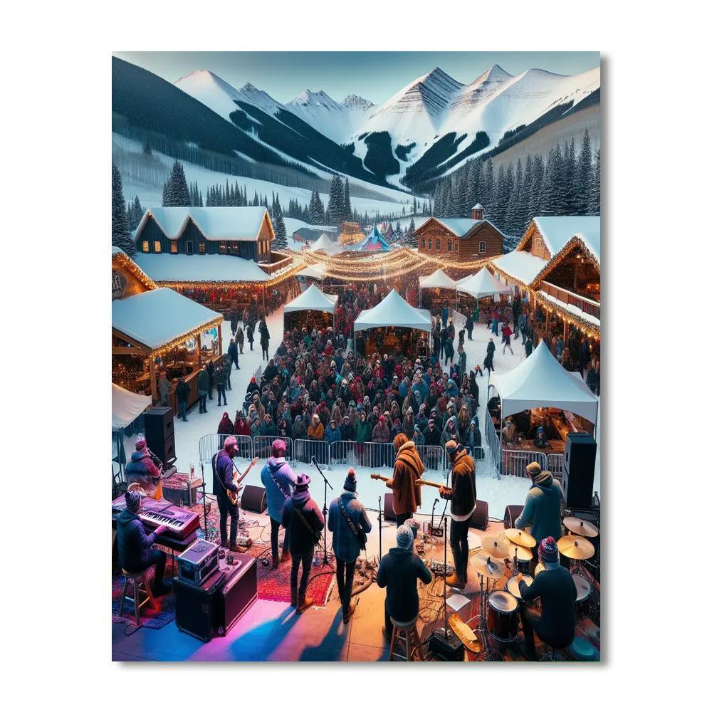 Winter Wonder Grass Festival - Colorado Paint By Color