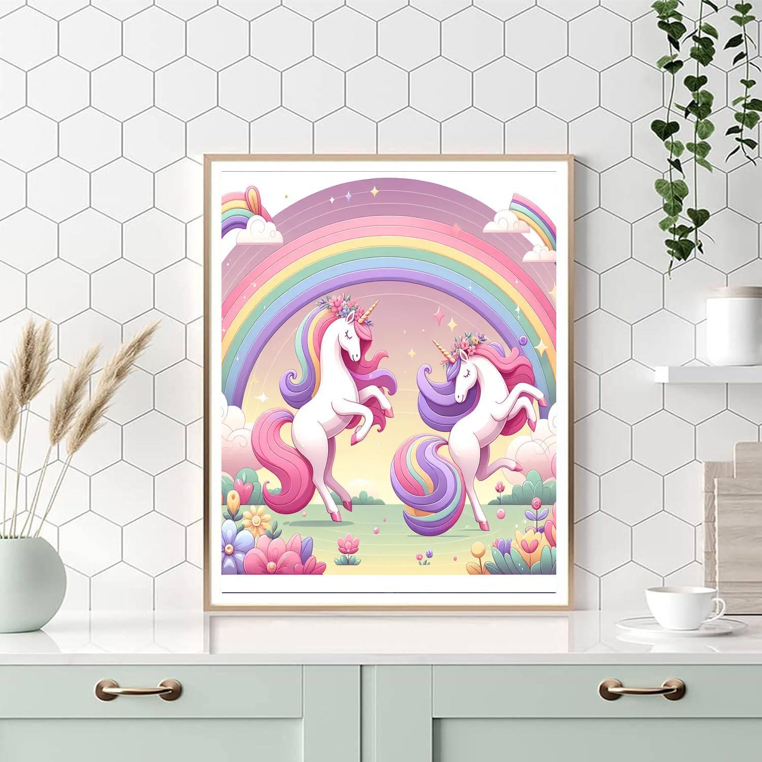 Radiant Rainbow Unicorns Paint By Numbers Kits