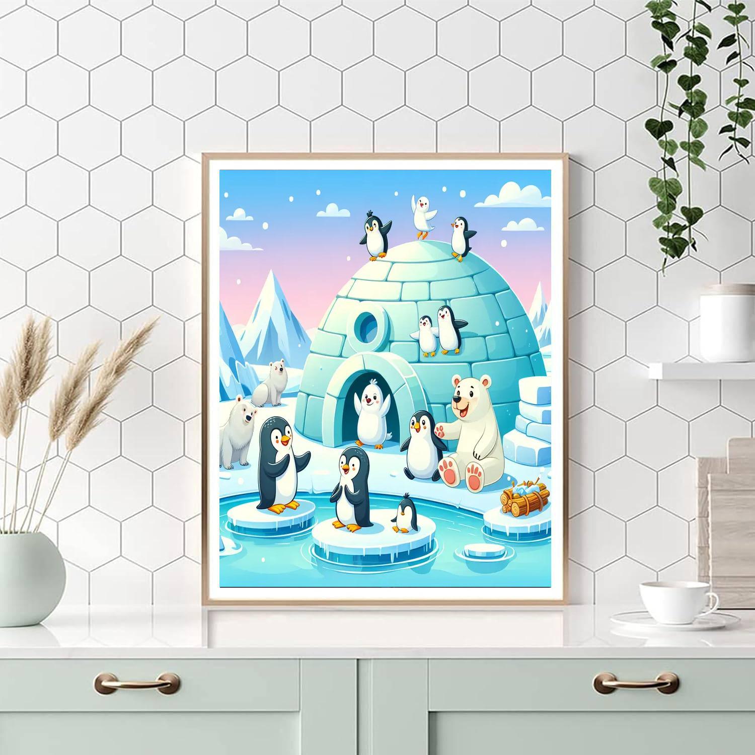 North Pole Adventure Painting By Numbers Kit