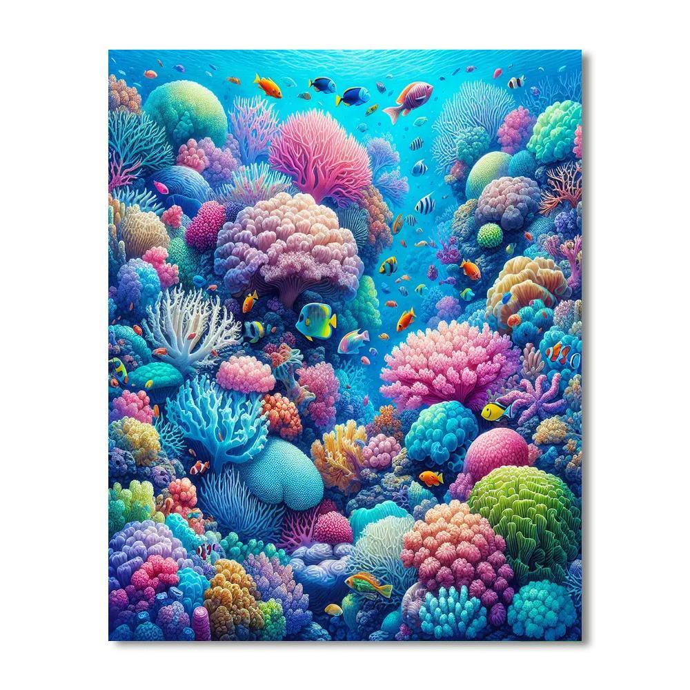 Ariel's Oceanic Wonder Paint By Numbers