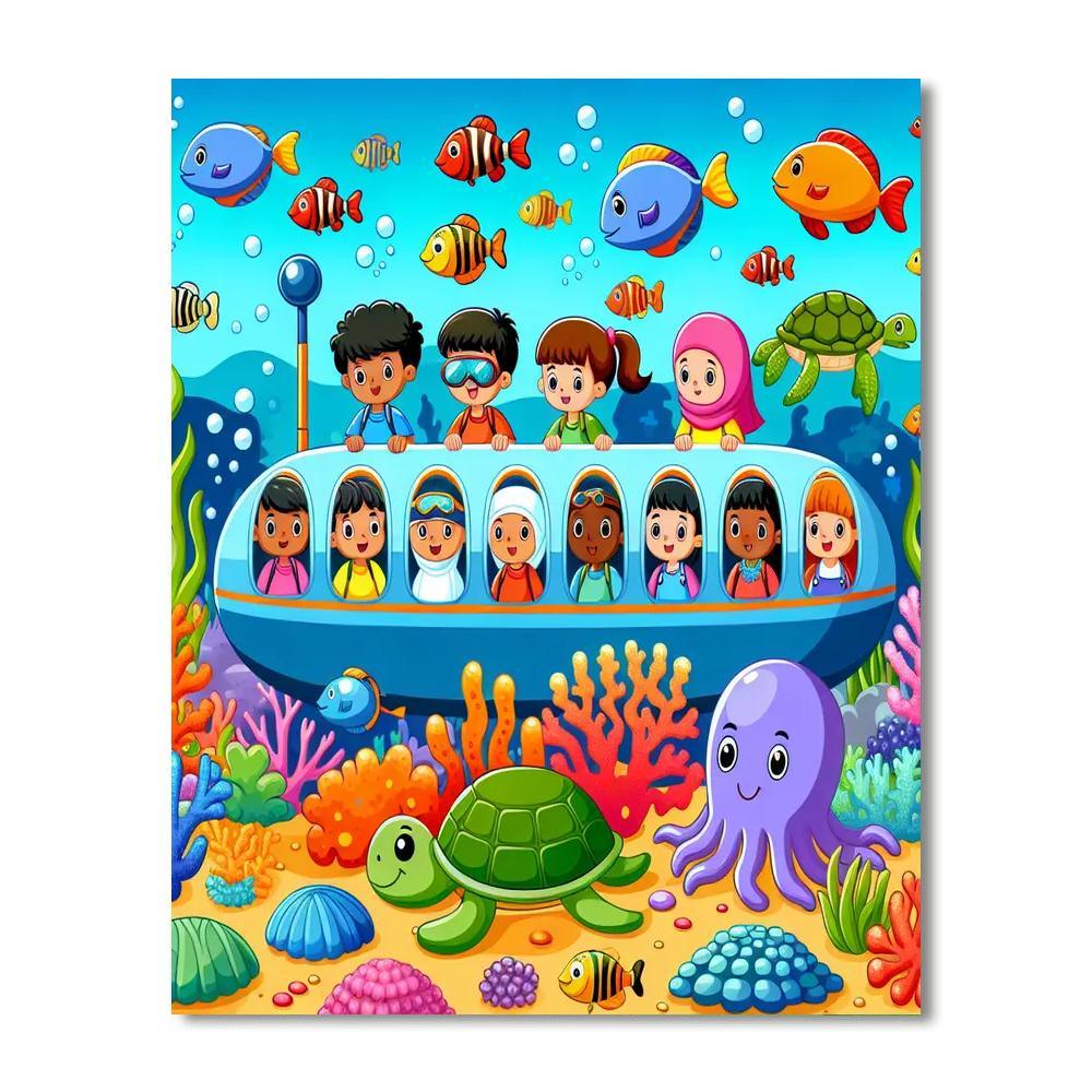 Explorer's Ocean Odyssey Number Painting