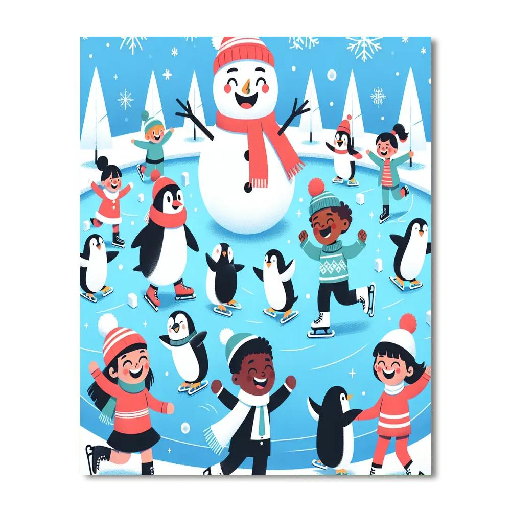 Winter Fun And Play Painting Number Kit