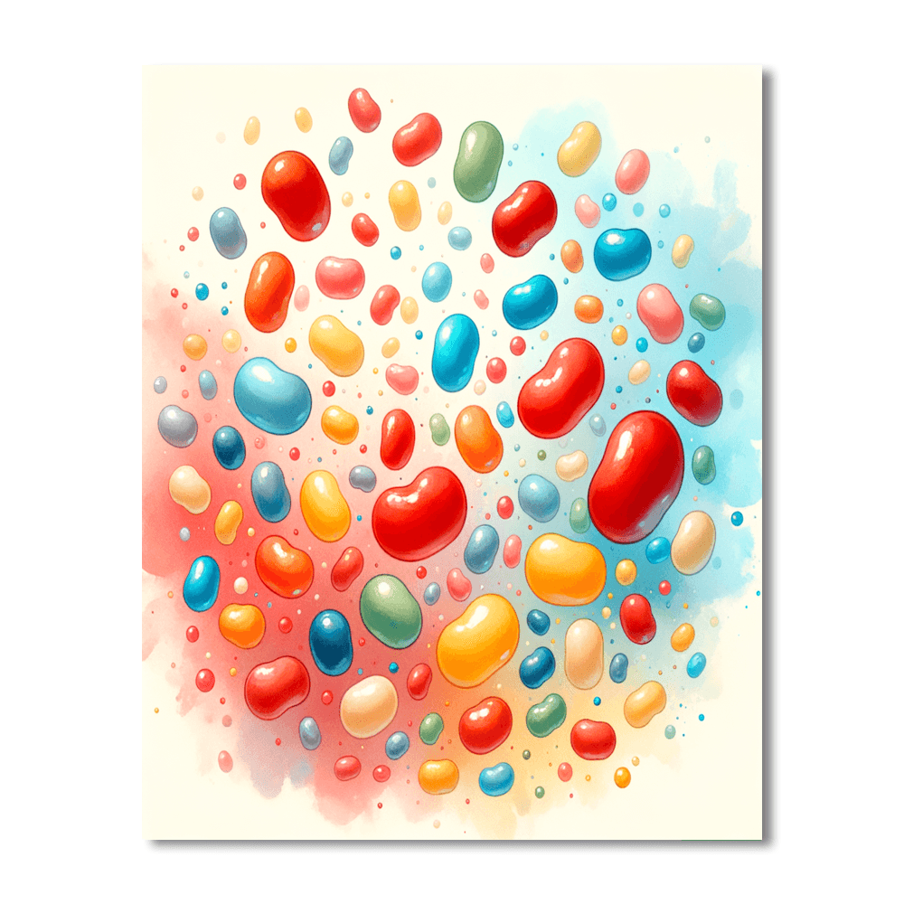 Joyful Jellybeans - DIY Painting By Numbers Kit