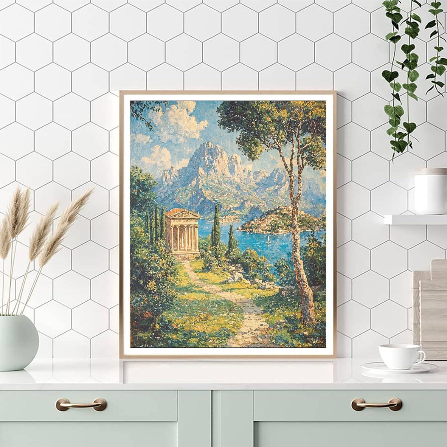 Raphael Inspired Raphael's Dreamlike Horizons  DIY Paint By Numbers