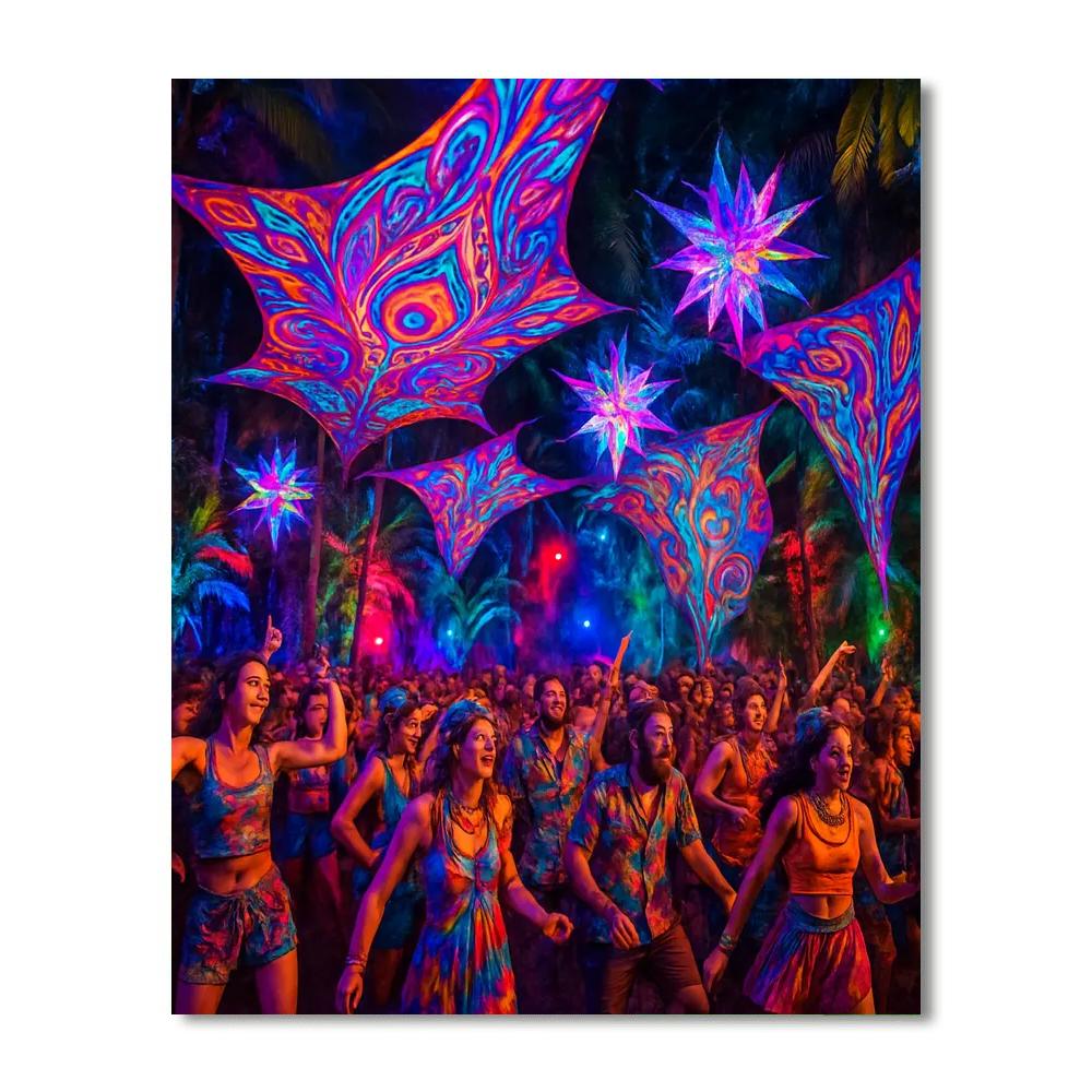 Psychedelic Festival - Brazil DIY Paint By Numbers