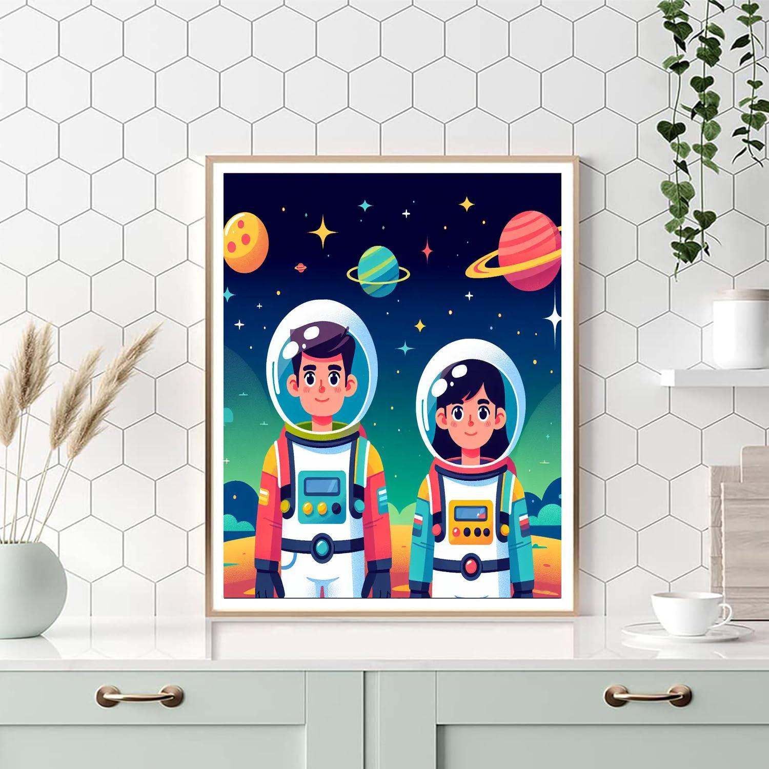 Cosmic Explorer's Mission Numbered Painting Kits