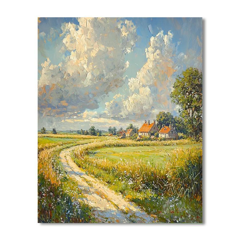 Constable Inspired Charming Rural Life  Painting By Numbers Kit
