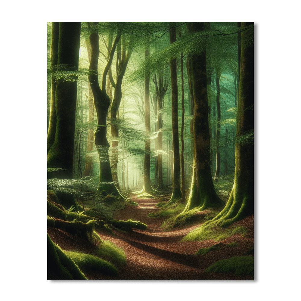 Forest Pathway Adventure Paint By Numbers Art